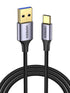 UGREEN USB C 3.0 Cable, 6.6FT Fast Charging, 5Gbps Data Transfer, Nylon Braided for iPhone 15, Galaxy S21, PS5, and