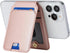 Cavor Magsafe Wallet for Apple Wallet, Magnetic Phone Magsafe Wallet for iPhone 15/14 Pro Max/14 Pro/13/12, Pink