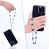 Handmade Evil Eye Beaded Phone Charm, Lanyard Wrist Strap, Gemstone Phone Chain Strap Keychain for Men, Women, Girls -