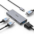 fairikabe USB C Docking Station Dual Monitor Display Port Splitter, 4in1 USB-C to