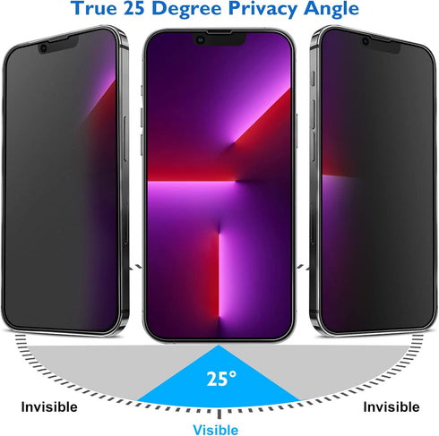Mothca Matte Privacy Screen Protector for iPhone 14 Plus/13 Pro Max 6.7-inch - Full Coverage Tempered Glass Anti-spy