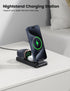 Lamicall 3 in 1 Charging Station for Apple, Magnetic Foldable Wireless Charger Stand, Fast Charging Station for iPhone