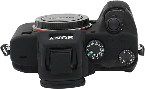 TUYUNG A7 III Silicone Case, Protective Housing Cover for Sony Alpha A7 III A7M3 Cameras, Black