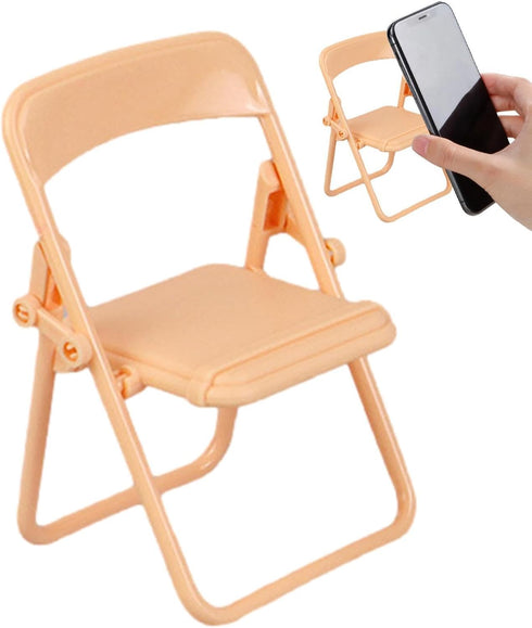 Generic Desk Phone Holder - Mini Folding Chair Mobile Stand, Multifunctional Universal Tabletop Device Holder |