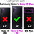 Furiet Detachable Crossbody Wallet Case for Samsung Galaxy Note 10 Plus, Multi Card Slots, Leather Cover - Black