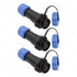 Uonecn SP13 2 Pin High Power LED Connectors Kit, IP68 Waterproof, 5 Sets Male Plug Female Socket