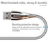 Micro USB Cable, Zinc Alloy Metal Braided Extra Durable USB2.0 Sync and Charging Cord for Android Phones Devices HTC