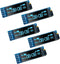 Hosyond 5 Pcs 0.91 Inch I2C IIC OLED Display Module OLED Screen DC