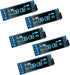 Hosyond 5 Pcs 0.91 Inch I2C IIC OLED Display Module OLED Screen DC