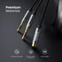 UGREEN Headphone Splitter for Computer 3.5mm Female to 2 Dual 3.5mm Male Braided Audio Splitter Cable