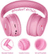 MIDOLA Kids Headphones Bluetooth 5.3 - Wireless 60H Play Time Volume Limit 85/110dB Over Ear Headset for Children Pink