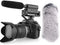 SGC-598 3.5mm Interview Shotgun Microphone with Windscreen Muff, Cardioid Directional Mic for DSLR Cameras