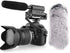 SGC-598 3.5mm Interview Shotgun Microphone with Windscreen Muff, Cardioid Directional Mic for DSLR Cameras