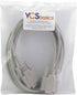 YCS basics 10 Foot DB9 9 Pin Serial / RS232 Male/Female Extension Cable