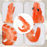8PCS Fake Shrimp Artificial Shrimp Figures Simulated Cooked Shrimps Realistic Shrimps Model Food for Kitchen Home