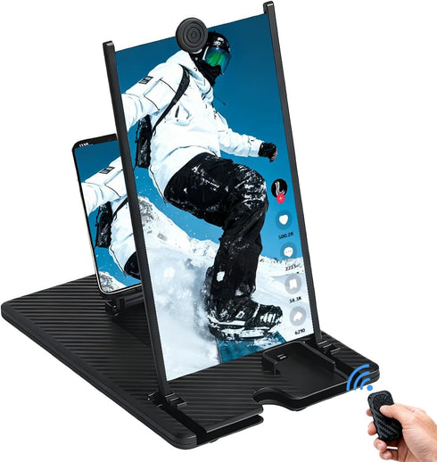 werfami 14" Screen Magnifier with Bluetooth Remote 3D HD Phone Amplifier Projector Screen