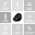 PALOVUE Wireless Earbuds, in-Ear Earphones with Bluetooth 5.3, Built-in Mic, Deep Bass Stereo for Sport/Work