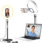Wowcati Desk Ring Light with Magnetic Phone Stand for Zoom Meetings, Ring Lights