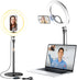 Wowcati Desk Ring Light with Magnetic Phone Stand for Zoom Meetings, Ring Lights