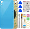 OEM Rear Back Glass Replacement for iPhone XR 6.1 Inches with Professional Repair Tool Kit (Blue)