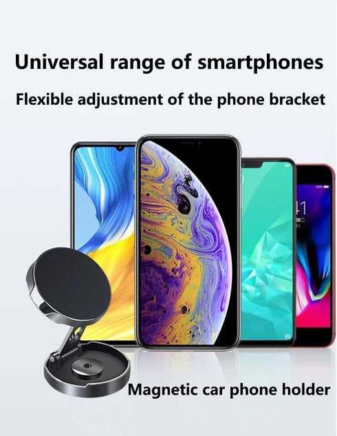 TUKEFEV 360Rotating Car Mount Patch Folding Universal Phone Holders for Your Dashboard Cell Phone Holder Car Magnetic