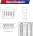 Jst SH1.0mm Connector Kit - Premium Pre-Crimped Cables for SPRacing F3 Omnibus F4 Pro F7 Racing Drone Wire Kit, 140pcs