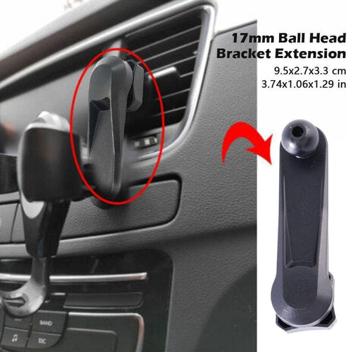 Black Magnetic Car Phone Mount, 17mm Ball Extension, Universal Smartphone Cell Stand, GPS Support O8d1