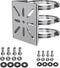 WiTi Universal Vertical Pole Mount for Security Camera, Stainless Steel Mounting Corner Bracket with 3 Loops, Suitable