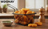 6 Pcs Artificial Chicken Nuggets, Realistic Fake Food Prop PVC Model Fake Fried Chicken Chunks for Restaurant, Kitchen