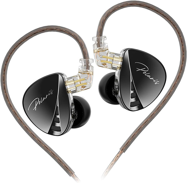 CCA Polaris 4 Tone Adjustable in Ear Monitor Headphones, High-Sensitivity Dual-Cavity Dynamic