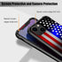 ZHEGAILIAN iPhone 15 Plus Case, 6.7-inch, Shock-Proof Plexiglass, Cut American Flag Design, Compatible with iPhone 15