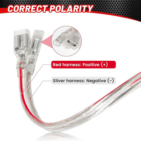 RED WOLF Car Dash Tweeter Speaker Wiring Harness for 2006-2020 Honda Civic Accord Odyssey, 2004-2020 Acura TL RDX