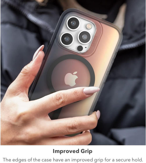 Gear4 ZAGG Milan Snap Case for Apple iPhone 13 Pro Max, MagSafe Compatible Clear Case with Detailing