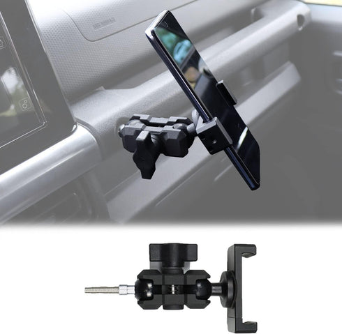 Custom Designed Car Phone Holder for Suzuki Jimny JB64 JB74, Aluminum Smartphone Stand, 2019-2024 Accessories