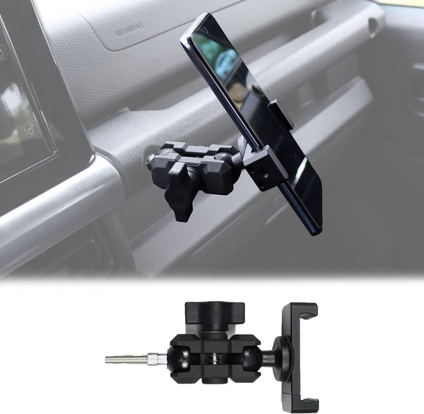 Custom Designed Car Phone Holder for Suzuki Jimny JB64 JB74, Aluminum Smartphone Stand, 2019-2024 Accessories