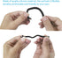 Replacement Ear Hooks for Earpiece, AMZLUV Solf Silicon Flexible Earpiece Clamp/Ear Loop Clips for Single-Ear Bluetooth Headset, Compatible with New Bee, Plantronics, and Other Brands-Set of 3 (Black)