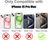 SAKUULO Magnetic iPhone 15 Pro Max Case, Clear Gray Leopard Print, Compatible with MagSafe