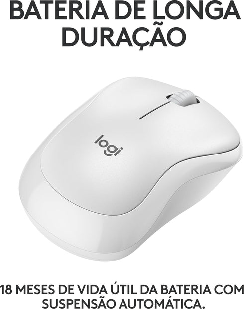 Logitech M240 Silent Bluetooth Mouse - Wireless, Compact, Portable with Smooth Tracking, 18-Month Battery for Windows,