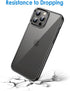 JETech iPhone 13 Pro Max Case 6.7-Inch, Non-Yellowing Shockproof Bumper Cover, Anti-Scratch Clear Back (Black)