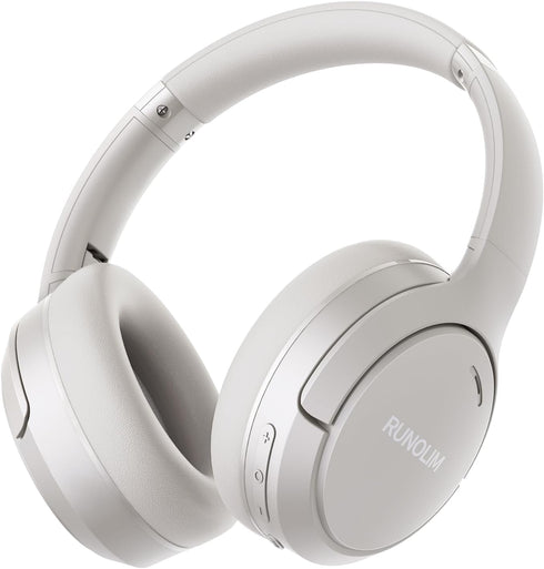 RUNOLIM Hybrid Active Noise Cancelling Headphones, 70H Playtime, Bluetooth Wireless Over Ear, HiFi Audio