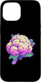 Cauliflower Brassica Oleracea Vegetable Designs Cauliflower Synthwave Case for iPhone 15
