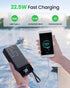 DAOLOT 50000mAh 22.5W 4 3 Pack Power Bank Fast Charging - Portable Charger USB C Quick Charge with Outputs & Inputs LED