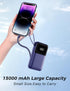 HELLEE 15000mAh 22.5W Pack 17/16/15/14/13, Power Bank, Portable Charger with Built in Cable, Fast Charging, Slim Travel