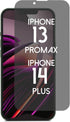 Privacy Screen Protector for iPhone 14 Plus/13 Pro Max - Blue Light Blocking Tempered Glass with Alignment Tool