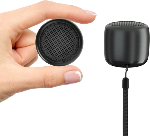 SEVENKA 2 Mini Speakers, 3W Portable Small Wireless Speaker with Lanyard, Water Resistant, Wireless Stereo Pairing