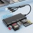 MTAKYA Multi Memory Card Reader, 7-in-3 USB C Lighting USB3.0 Multi Card Reader