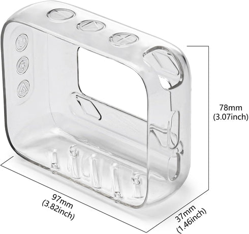 Silicone Cover for JBL GO 4 Bluetooth Speaker, Portable Mini Bluetooth Speaker Case