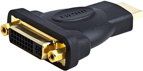 Cmple HDMI Male to DVI-D Female Adapter, Gold Plated, Bi-Directional, 1920x1200 Video Resolution