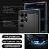 Spigen Tough Armor Case for Galaxy S24 Ultra, Black with Kickstand, Military-Grade Protection for 2024