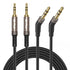 Mr Rex 3.5mm to 2.5mm Aux Cable Cord - for Bose QuietComfort and JBL Bluetooth Earphones (2-Pack, 5FT)